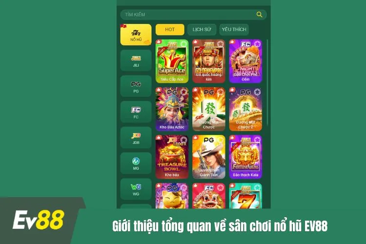 Giới thiệu tổng quan về sân chơi nổ hũ EV88